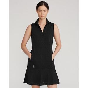 RLX Ralph Lauren Black Sleeveless Polo Tennis Dress
